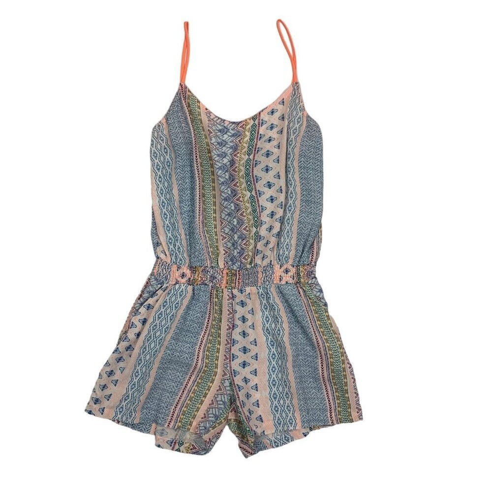 Promod Boutique Romper Small Boho Summer Festival Casual Vacay Sleeveless